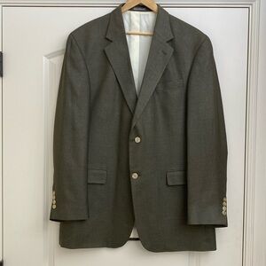 Oscar de la Renta Men's Blazer suit Jacket Sz 44 L Silk/Wool blend Event office